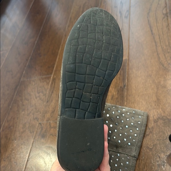 Studded Gray Suede Boots- size 7.5 - Picture 5 of 5